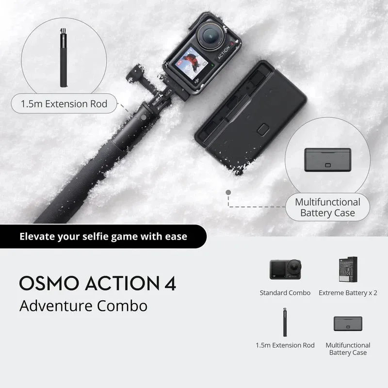 DJI Osmo Action 4 Adventure Combo DJI Osmo Action 4 Adventure Combo
