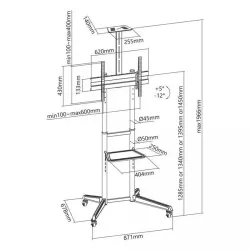 SBOX Podni nosač za LED FS-401 za 37''-70'' ekrane