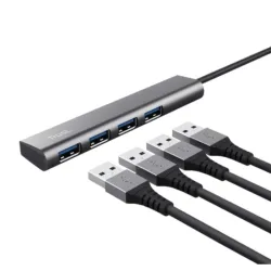 Trust Halyx USB-C to 4-port USB-A 3.2 Gen1 Hub