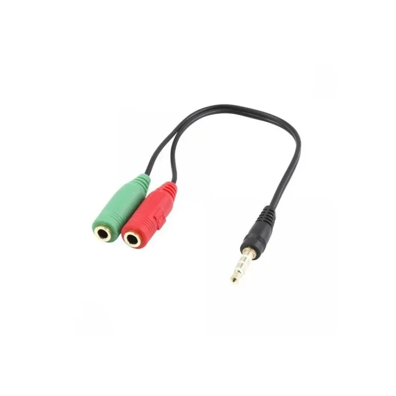 White Shark Adapter Stereo 3.5 mm M 4pin/2xStereo jack F 3pin 3.5 mm
