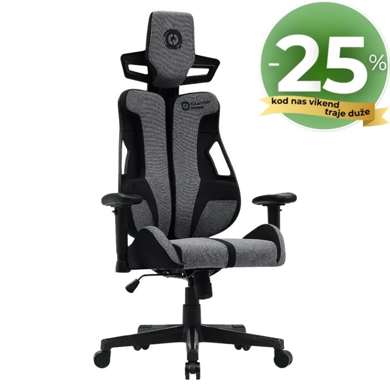 CANYON gaming stolica Morphos ABCH01 Siva CANYON gaming stolica Morphos ABCH01 Siva