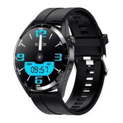 Microwear smartwatch GT3 PRO metal crni, silikonska narukvica